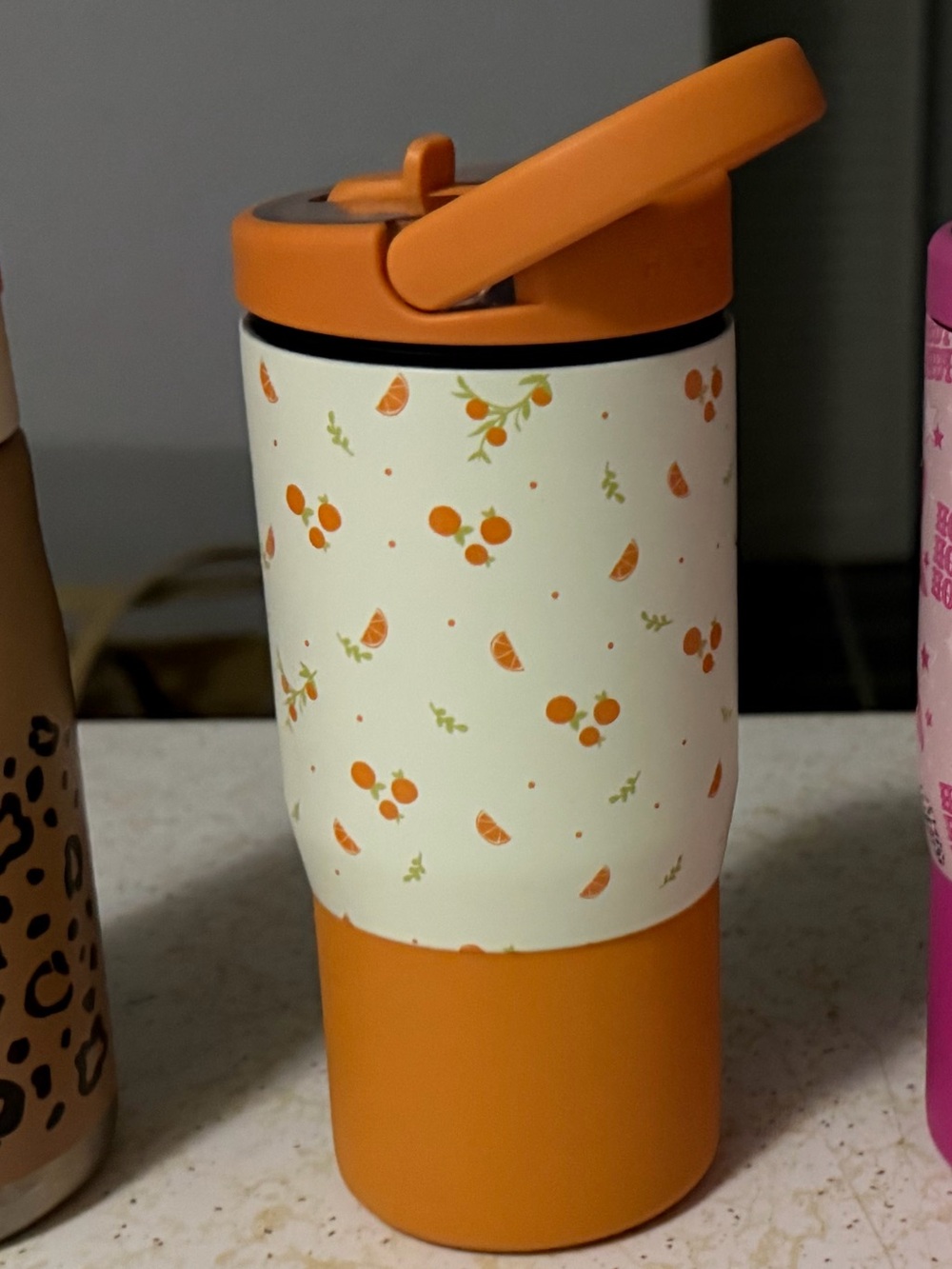 HydroJug Orange & Cream Kids Insulated Sipper Bottle